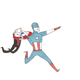 Illustration for article titled Adorable webcomic illustrates the Avengers difficulties with carrying Hawkeye into battle